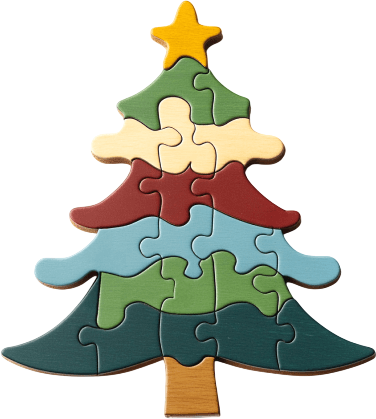 Christmas tree puzzle